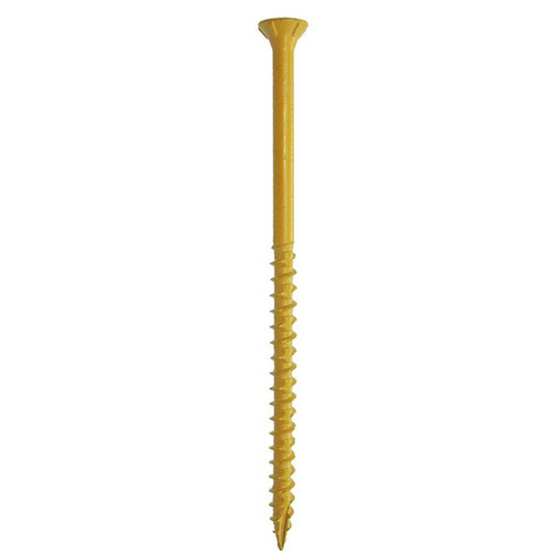 Deck Screw - Exterior 4" 10-Gauge Star-T25 Coarse-Thread Epoxy Coated Tan 25-lbs