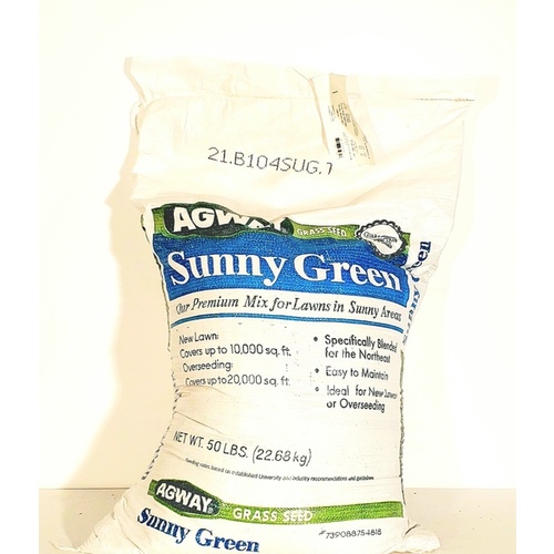 Allied Seed, LLC 02142508 SUNNY GREEN GRASS SEED 50LBS