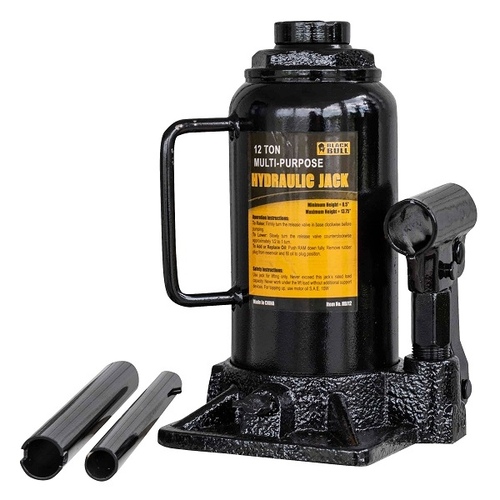 Black Bull 12 Ton Hydraulic Bottle Jack