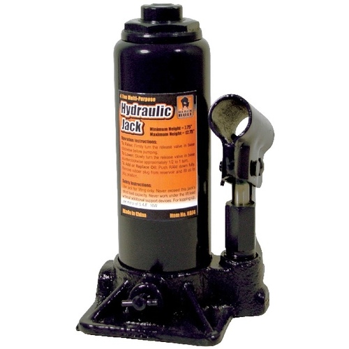 BUFFALO HBJ4 Black Bull 4 Ton Hydraulic Bottle Jack