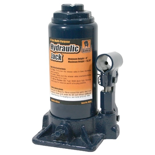 BUFFALO HBJ8 Black Bull 8 Ton Hydraulic Bottle Jack