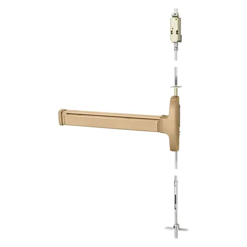 Concealed Vertical Rod Exit Device Satin Bronze Clear Coated