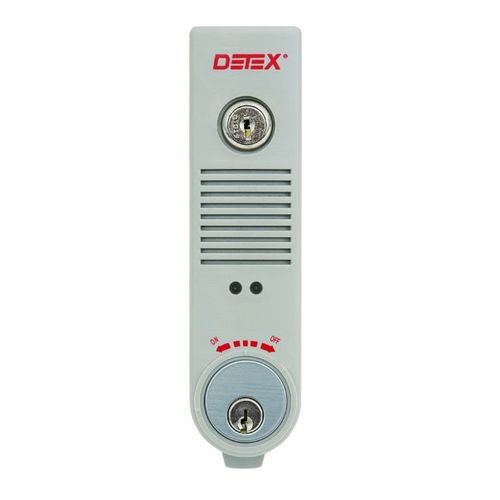 DETEX EAX500SK1 Surface Mount Battery Alarm and 1 MS-1039S Magnetic Switches Gray Finish