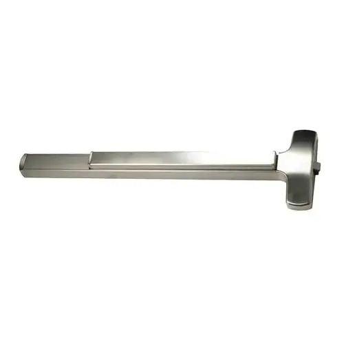 Fire Rated 3' Rim Exit Device Only Satin Stainless Steel Finish