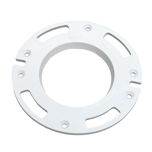 Closet Flange Spacer, PVC, White