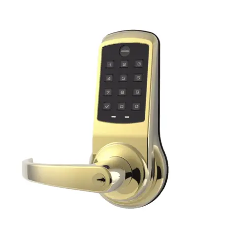 PB-NTB633-NR 605 Cylindrical Lock with Keypad Trim Bright Brass