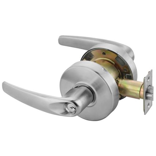 Classroom Monroe Lever Grade 2 Cylindrical Lock with Para Keyway Satin Chrome Finish