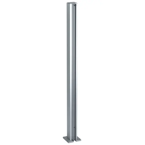 Satin Anodized 30" End Design Series Partition Post