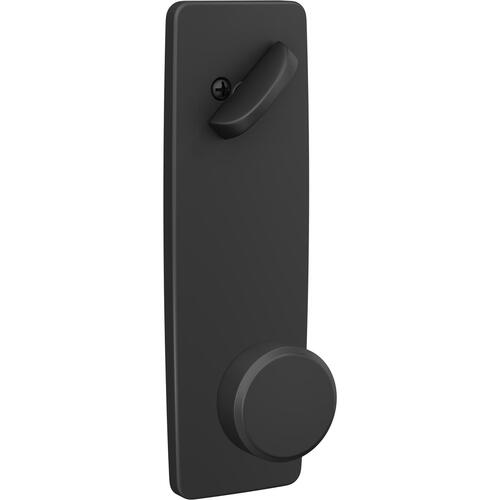 Swanson Knob with Greene Escutcheon Interior Active Trim with 16680 Latch and 10269 Strike Matte Black Finish