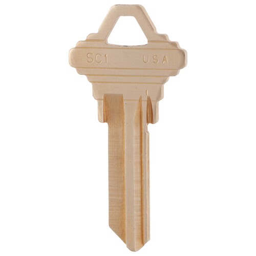 Kaba Ilco SC1-BR-250PK Taylor Pack of 250 Schlage SC1 Key Blank Brass Finish