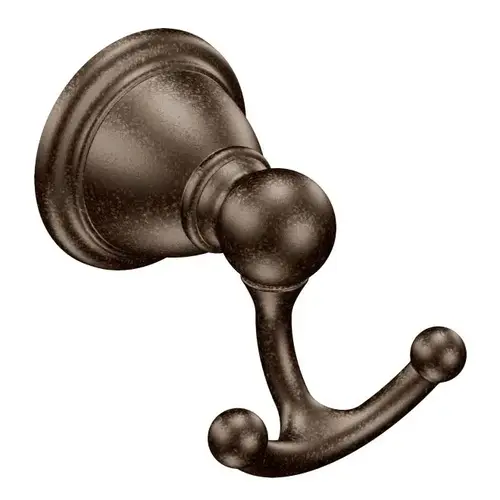 Brantford Double Robe Hook Oil Rubbed Bronze Finish