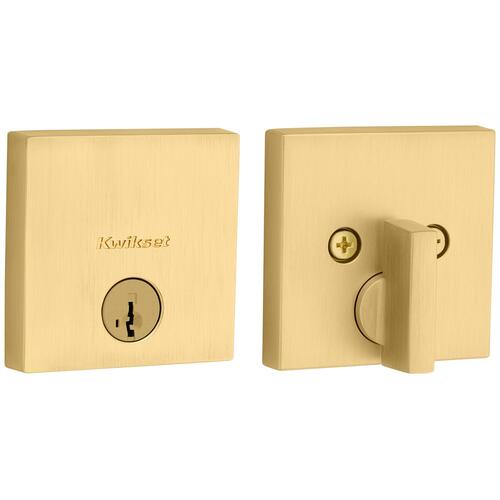 Downtown 1-Cyl Deadbolt - Satin Brass