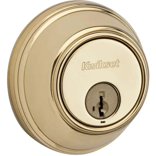 Key Control Deadbolt - Polished Brass