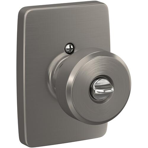 Swanson Knob with Greene Rose Keyed Entry Lock C Keyway with 16086 Latch and 10027 Strike Satin Nickel Finish