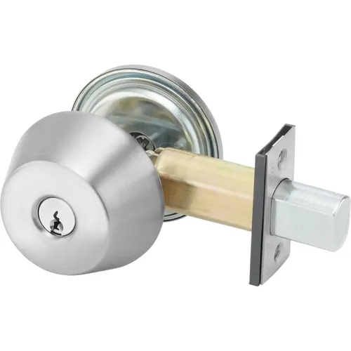 1-Cyl Grade 2 Deadbolt - Satin Chrome