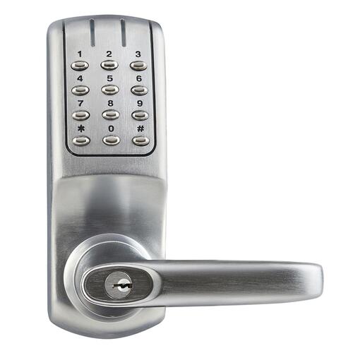 Electronic Access Keypad Exit Device Trim - Satin Stainless Steel