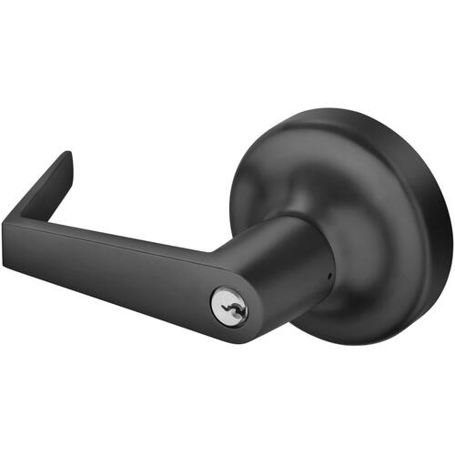 Augusta Rose Exit Trim Nightlatch - Black Painted