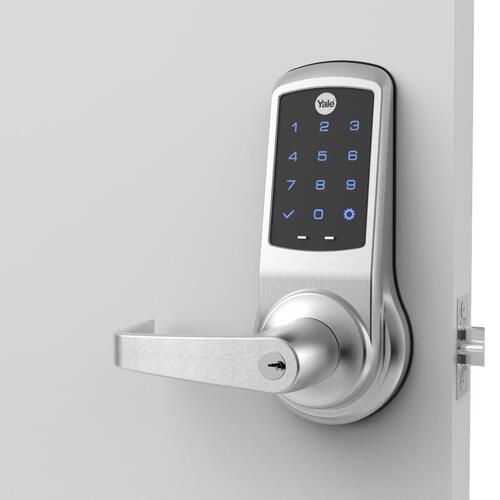 Augusta nexTouch Cylindrical Touchscreen Electronic Lock - Satin Chrome