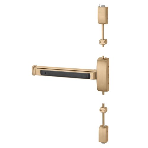 Surface Vertical Rod Exit Devices Satin Bronze Clear Coated