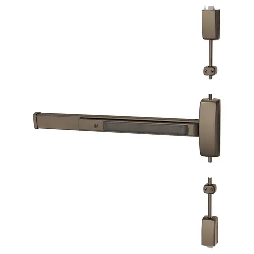 Surface Vertical Rod Exit Devices Dark Oxidized Satin Bronze Oil Rubbed