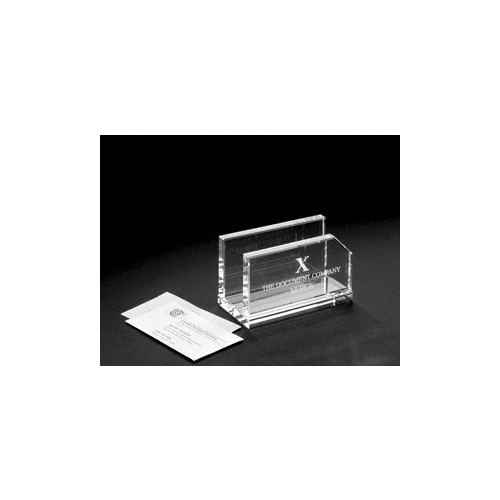 8" x 4" Letter Holder 3/8" Clear Glass