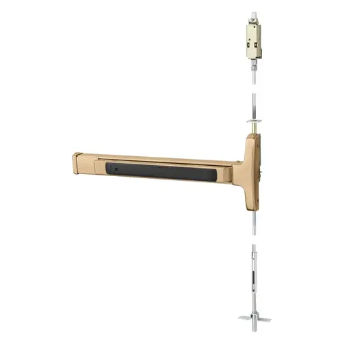 Concealed Vertical Rod Exit Device Bright Bronze Clear Coated