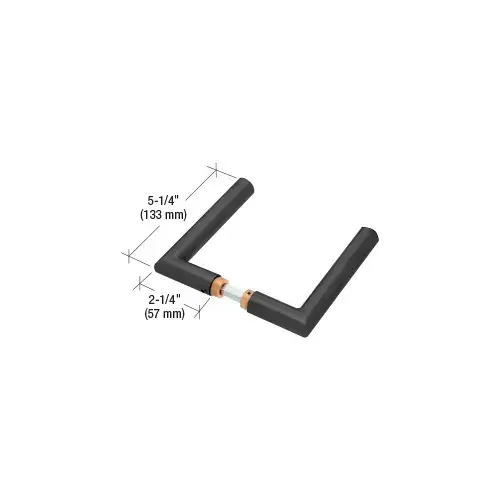 Matte Black PTH Series Sculptured Style Lever Handles