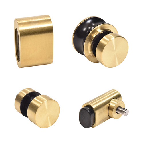 CRL TFNHDWKSB Satin Brass Replacement Rollers, Fixed Panels, Wall Bracket & Stopper for Tofino Sliding Shower Door System