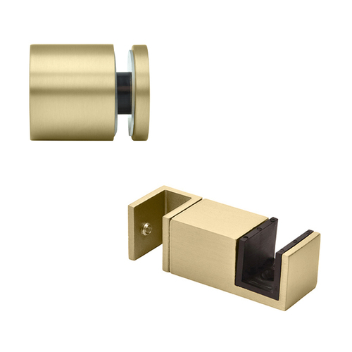 CRL CLNACCKBBRZ Brushed Bronze Replacement 90 Degree Accessory Kit & Bottom Guide for Colonia Sliding Shower Door System