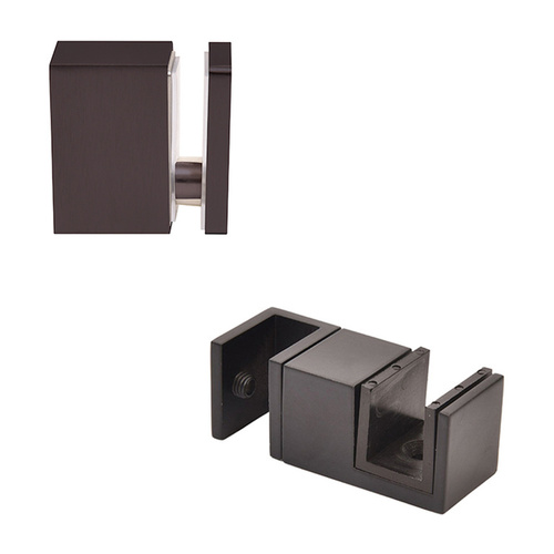 CRL CAVACCKMBL Matte Black Replacement 90 Degree Accessory Kit & Bottom Guide for Cavoli Sliding Shower Door System