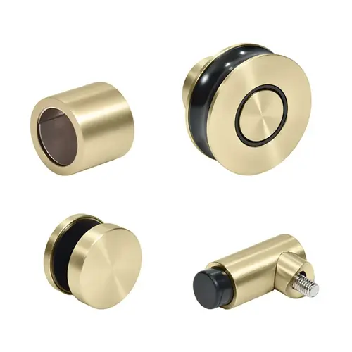 CRL CLNHDWKBBRZ Brushed Bronze Replacement Rollers, Fixed Panels, Wall Bracket & Stopper for Colonia Sliding Shower Door System