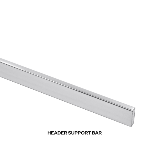 CRL CAVH1PS Polished Stainless Steel 78" Replacement Header Bar for Cavoli Sliding Shower Door System