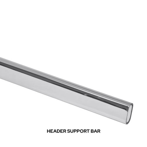 Polished Stainless Steel 78" Replacement Header Bar for Tofino Sliding Shower Door System