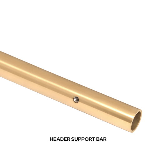 CRL CLNH1SB Satin Brass 78" Replacement Header Bar for Colonia Sliding Shower Door System