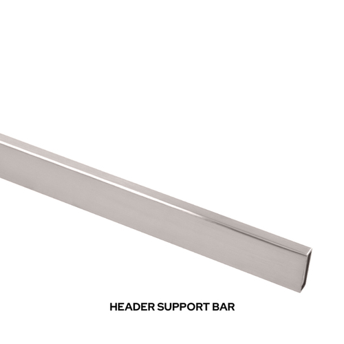 CRL CAVH1BS Brushed Stainless Steel 78" Replacement Header Bar for Cavoli Sliding Shower Door System