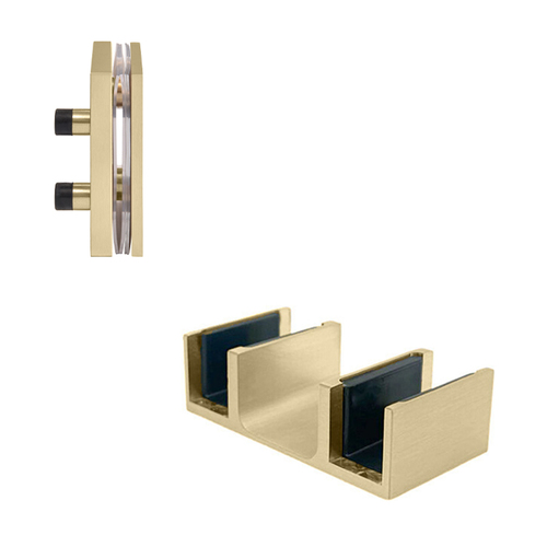 CRL BRXACCKBBRZ Brushed Bronze Replacement 90 Degree Accessory Kit & Bottom Guide for Brixen Sliding Shower Door System