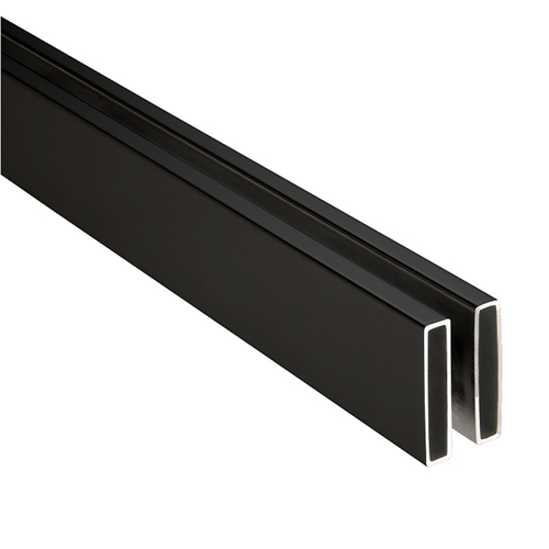 CRL BRXH1MBL Matte Black 73" Replacement Header Bar for Brixen Sliding Shower Door System