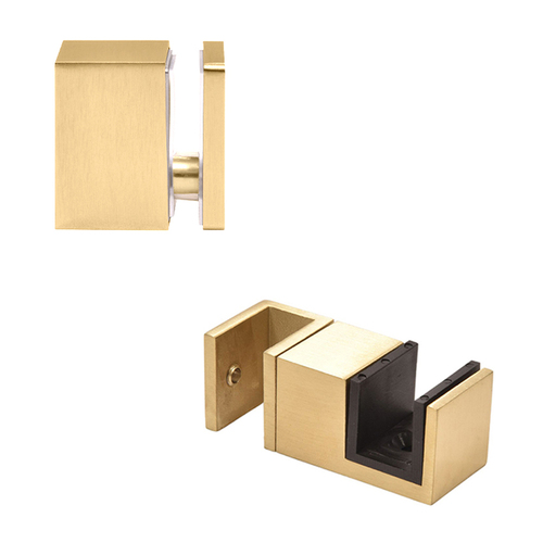 CRL CAVACCKSB Satin Brass Replacement 90 Degree Accessory Kit & Bottom Guide for Cavoli Sliding Shower Door System