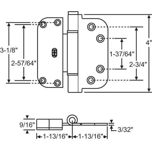 Adjustable Guide Hinge Tan