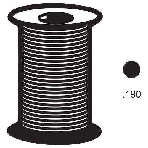 .190 Solid Spline Foam Black 2250ft