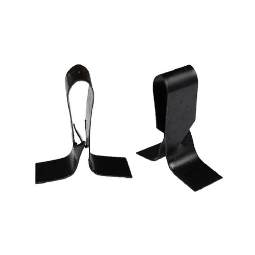 Ceiling Panel Clip, Steel, Black, For: T-Bars and Ceiling Tiles - pack of 20