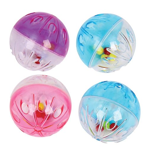 PET PARK BLVD US8039 57 Rattle Ball Toys, 1-1/2 in, Plastic