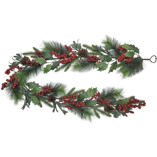 Classic Christmas Garland, 43 Tips, 6 ft Green