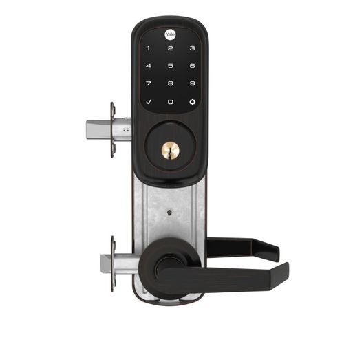 Assure Lock Touchscreen Norwood Interconnected Lockset and Deadbolt with Z-Wave Oil Rubbed Bronze Permanent Finish