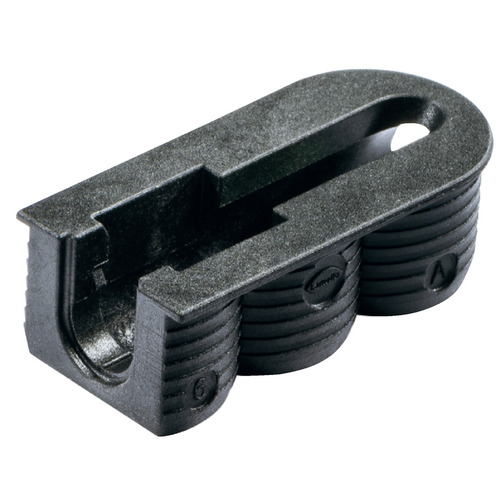 Connector housing, Lamello Cabineo X cabinet and shelf connector Plastic, black, packing: 2000 pieces black