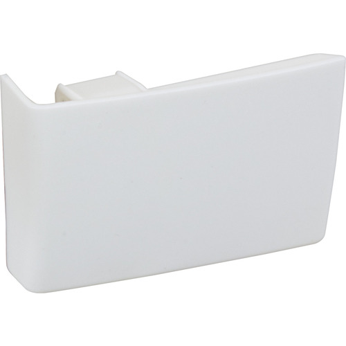 Cover Cap, Clip on, For cabinet hanger for wall unit Left Visible inside the cabinet, White, left hand White