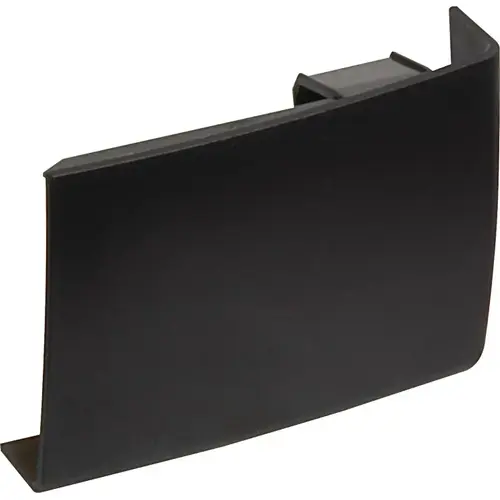 Cover Cap, Clip on, For cabinet hanger for wall unit Right Visible inside the cabinet, Black, right hand Black