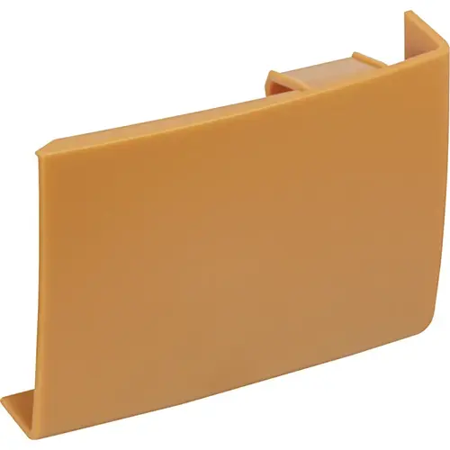 Cover Cap, Clip on, For cabinet hanger for wall unit Right Visible inside the cabinet, Candlelight, right hand cognac colored