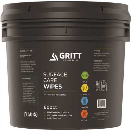 Gritt Commercial GRI5-RW-1-B Surface Care Wipes Refill Wipe Roll And Bucket