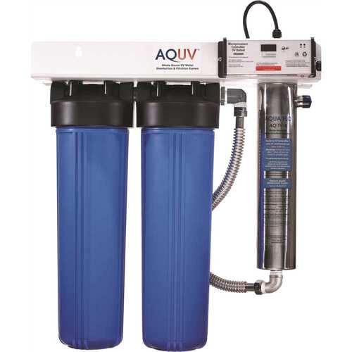 Aqua Flo 40030106 Series Whole House Ultraviolet Disinfect Filter Rack System Aquv-8r22